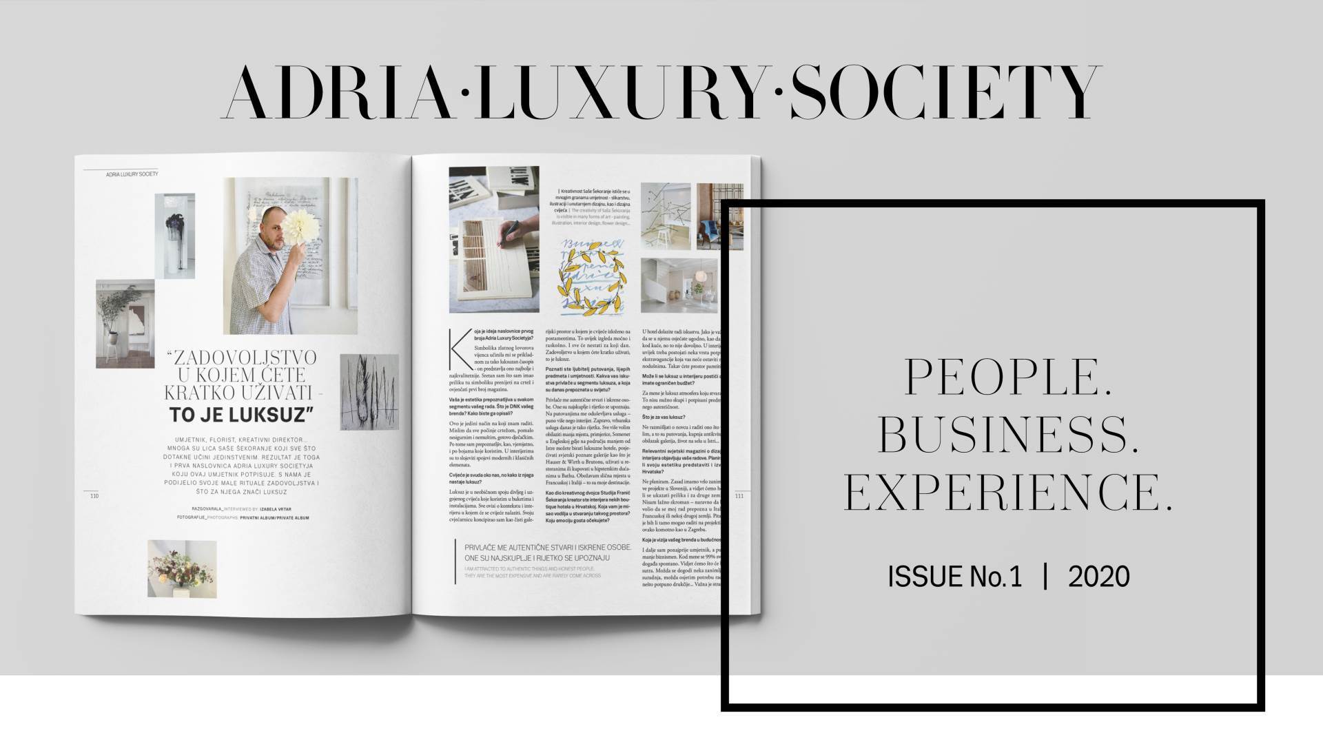 Saša Šekoranja autor je prve naslovnice Adria Luxury Society magazina