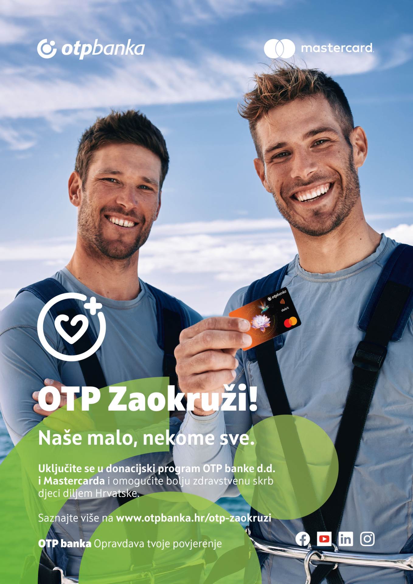 OTP banka i Mastercard uručili prve donacije bolnicama u Šibeniku i Zagrebu