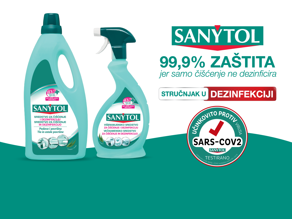 Sanytol – majstor u dezinfekciji koji pruža i 99,9% zaštitu u kućanstvu