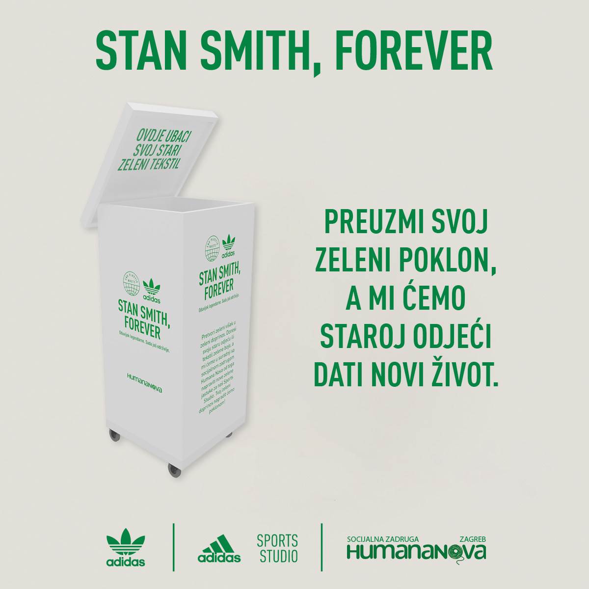 adidas i Humana Nova Zagreb zajedno u zelenoj akciji