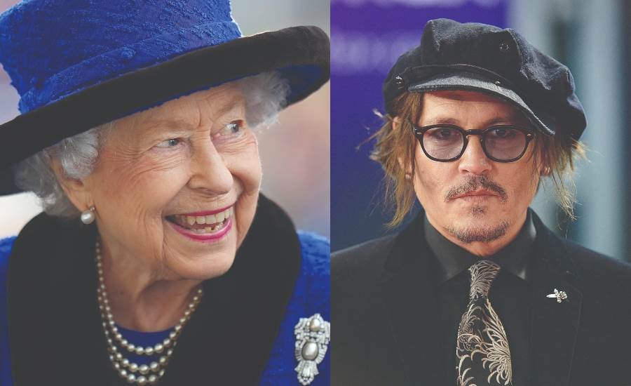 Kraljica Elizabeta II. i Johnny Depp