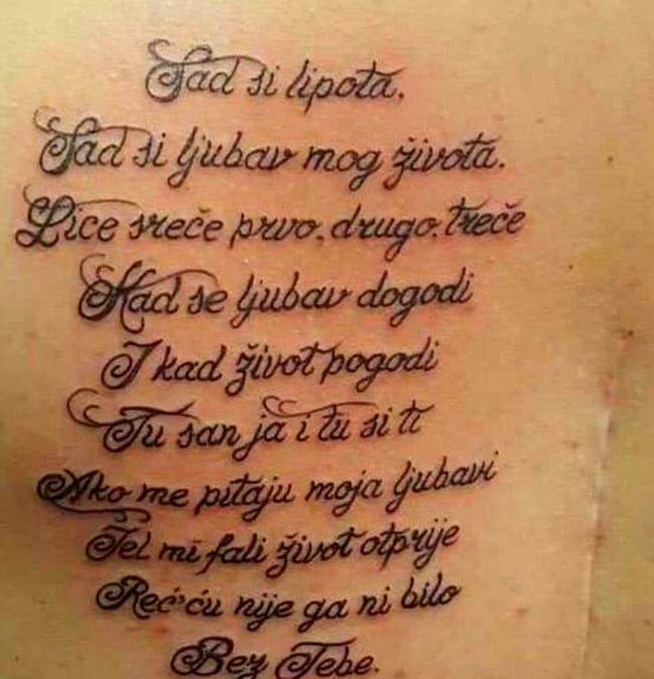 tetovaža Grašinih stihova