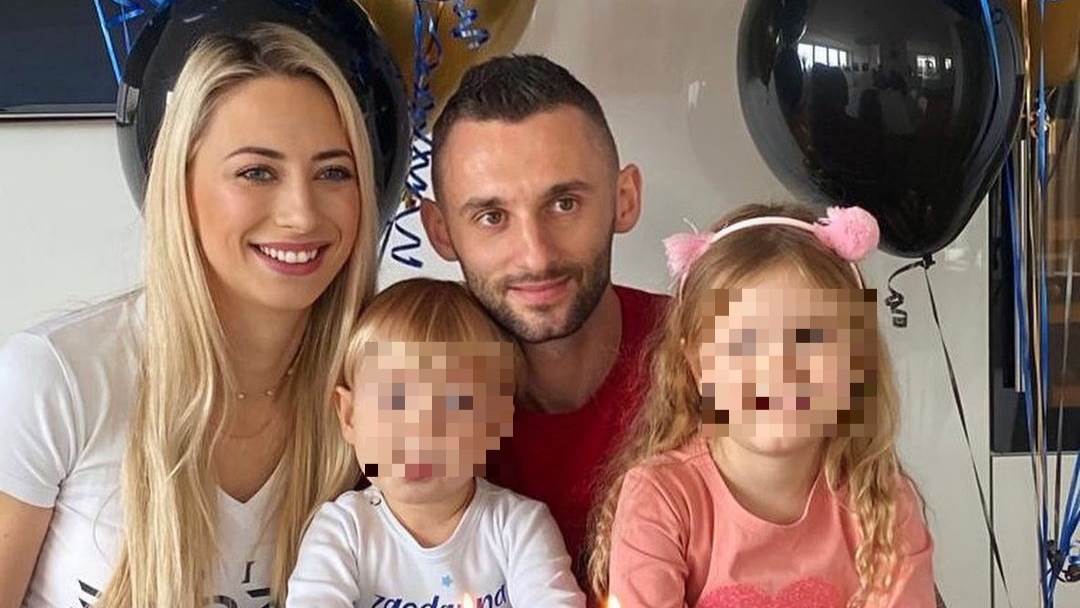 Marcelo Brozović i supruga Silvija imaju dvoje djece
