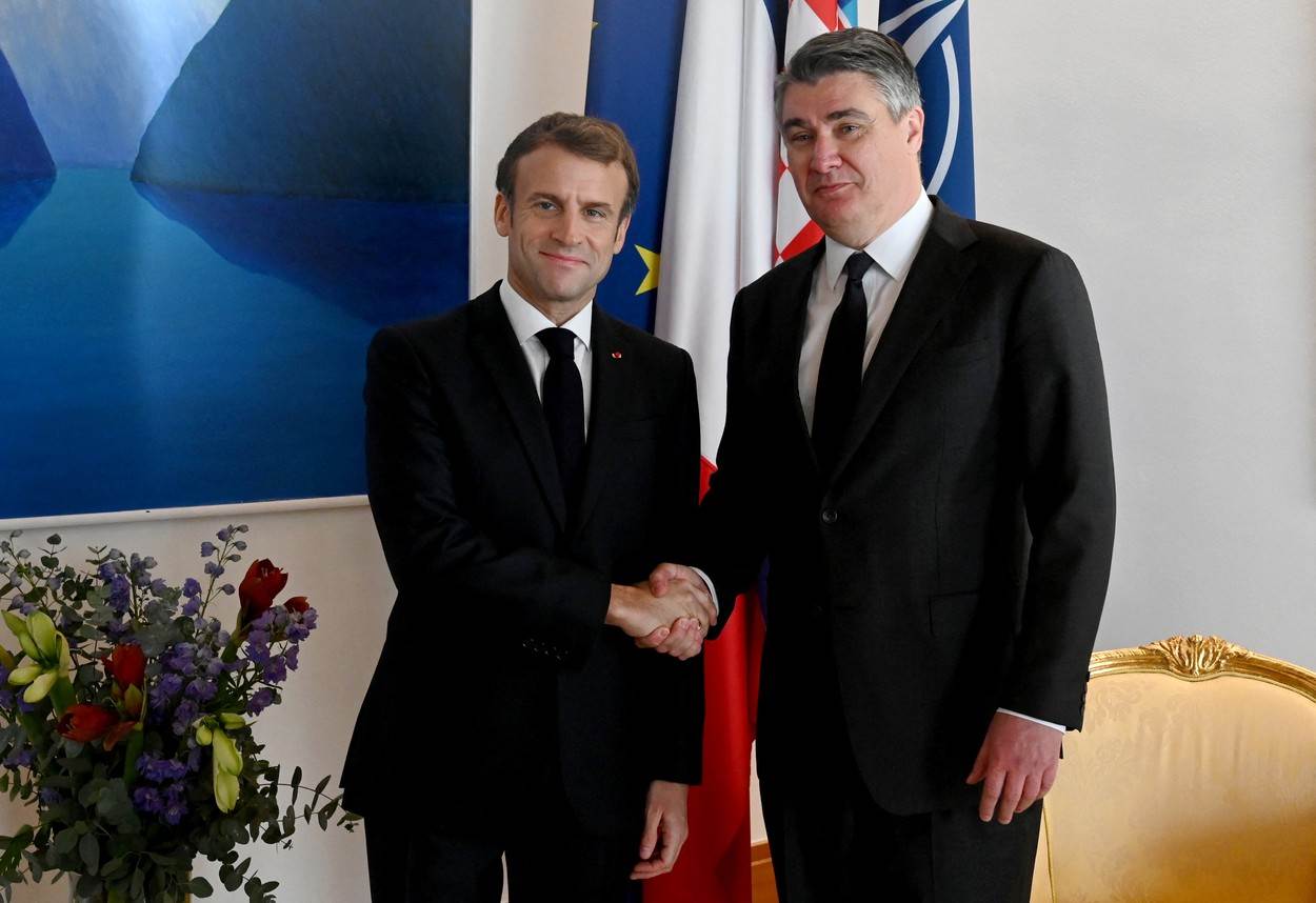 Zoran Milanović i Emanuel Macron