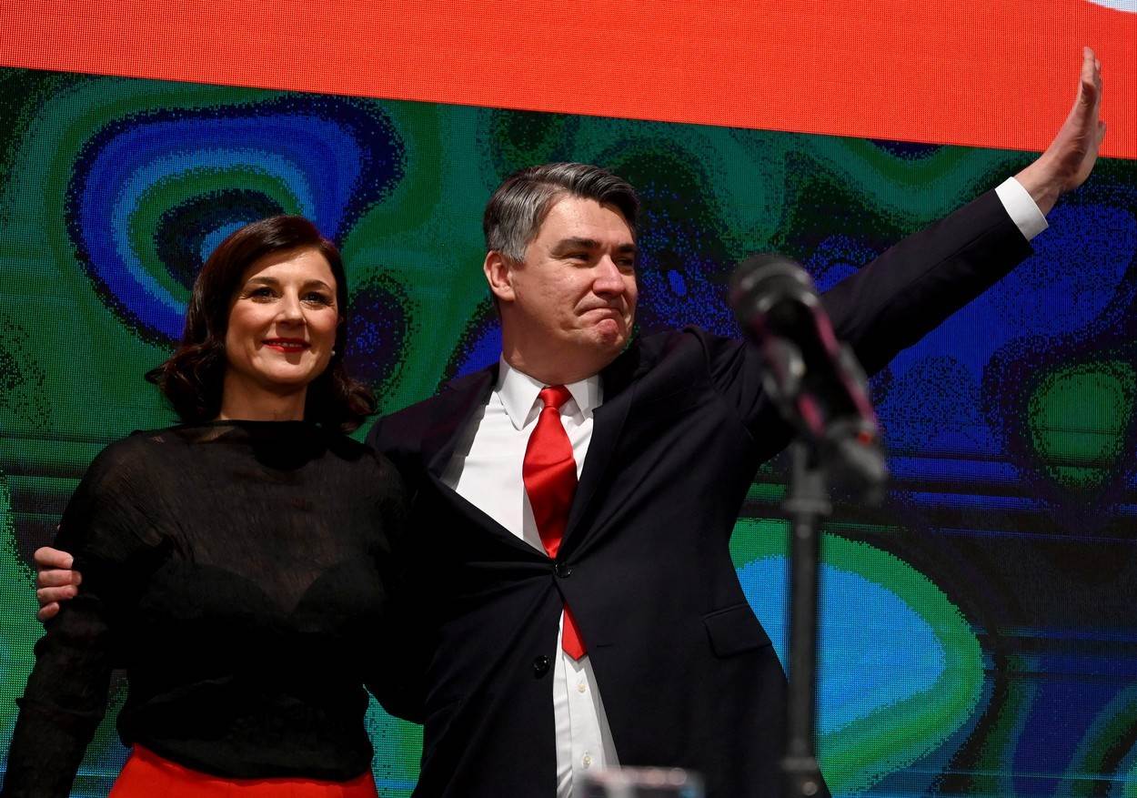 Sanja Musić Milanović i Zoran Milanović na inauguraciji