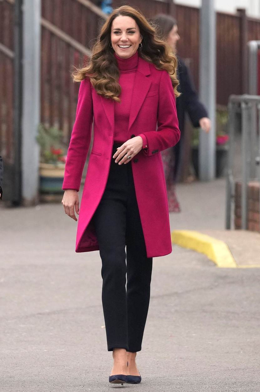 Kate Middleton u ružičastom kaputu
