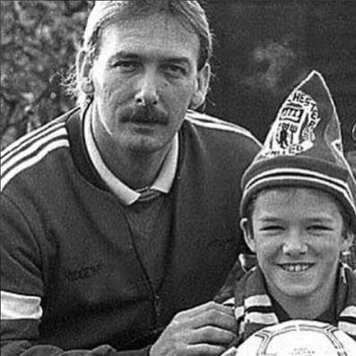 David Beckham bio je blizak s ocem Tedom