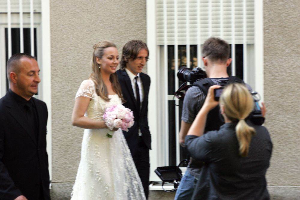 Luka i Vanja Modrić na svadbi