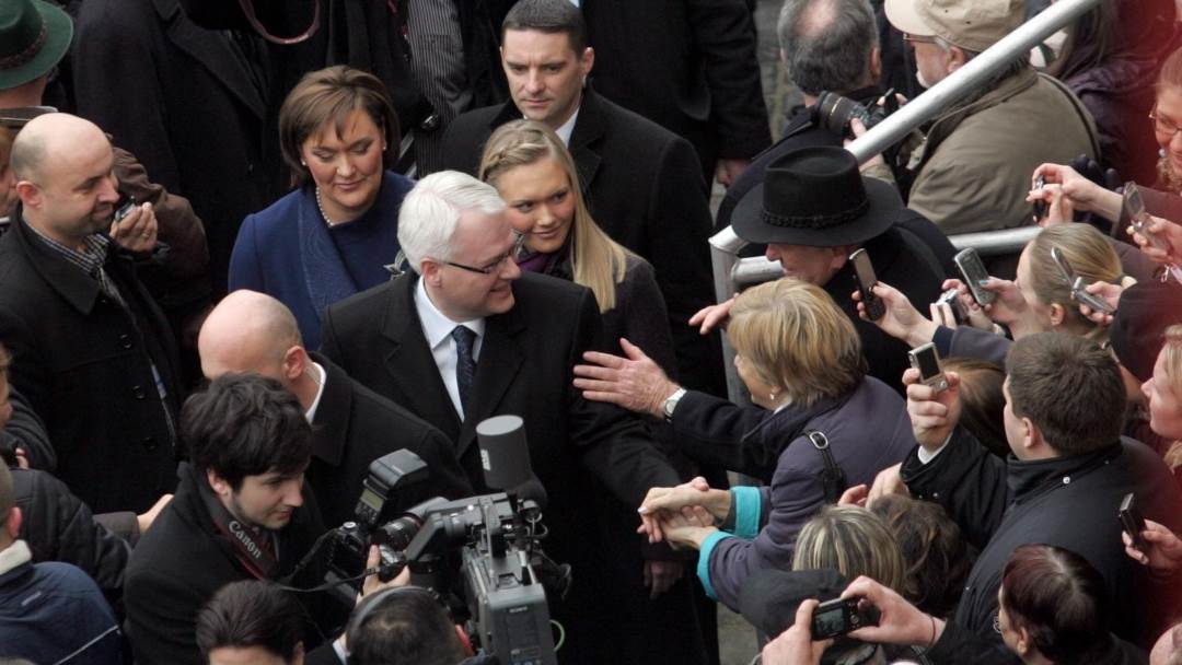 Ivo Josipović i Lana Josipović na inauguraciji
