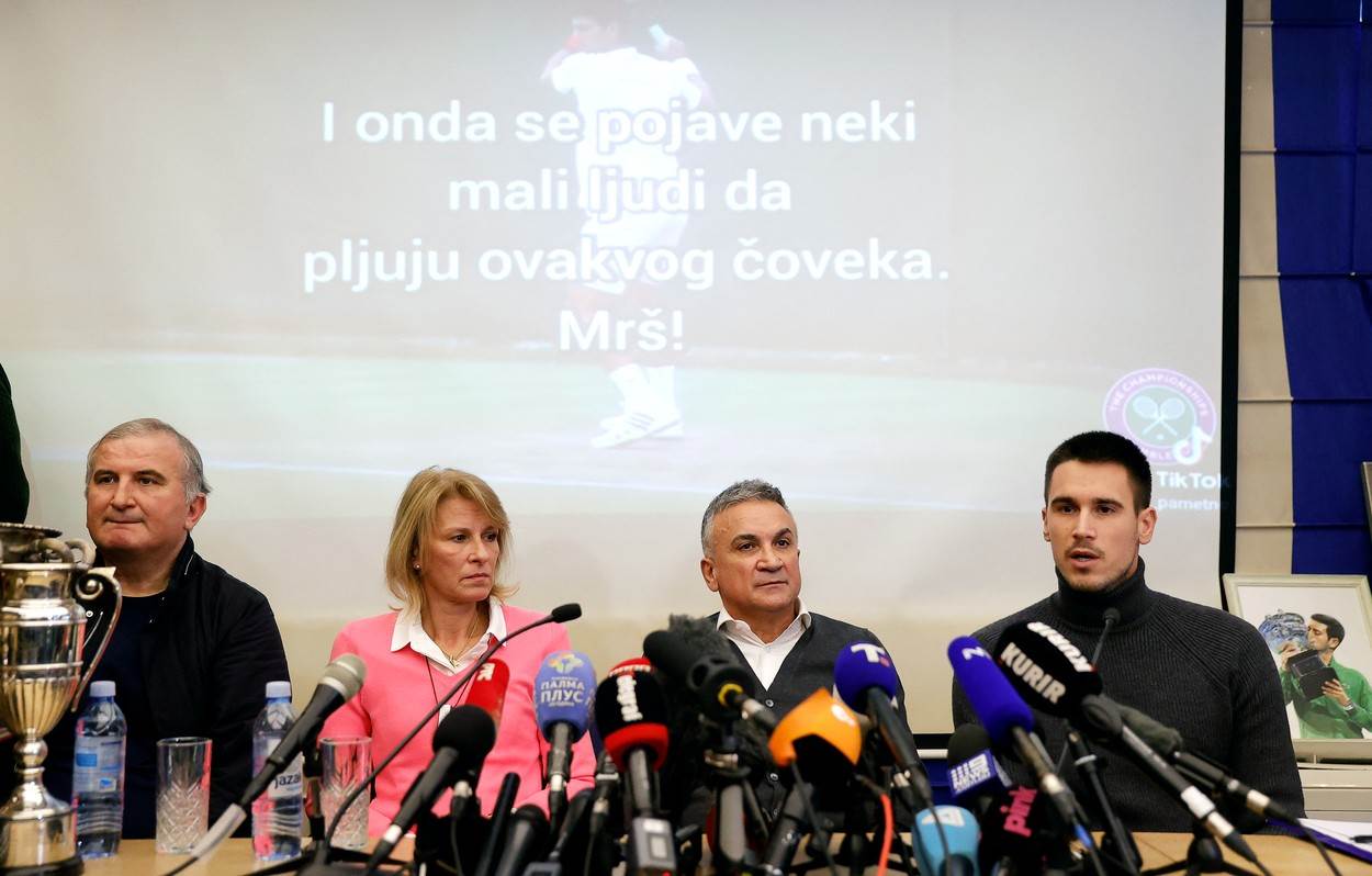 Đorđe Đoković je bio u fokusu na novinarskoj konferenciji njega i obitelji o slučaju njegovog brata Novaka Đokovića.