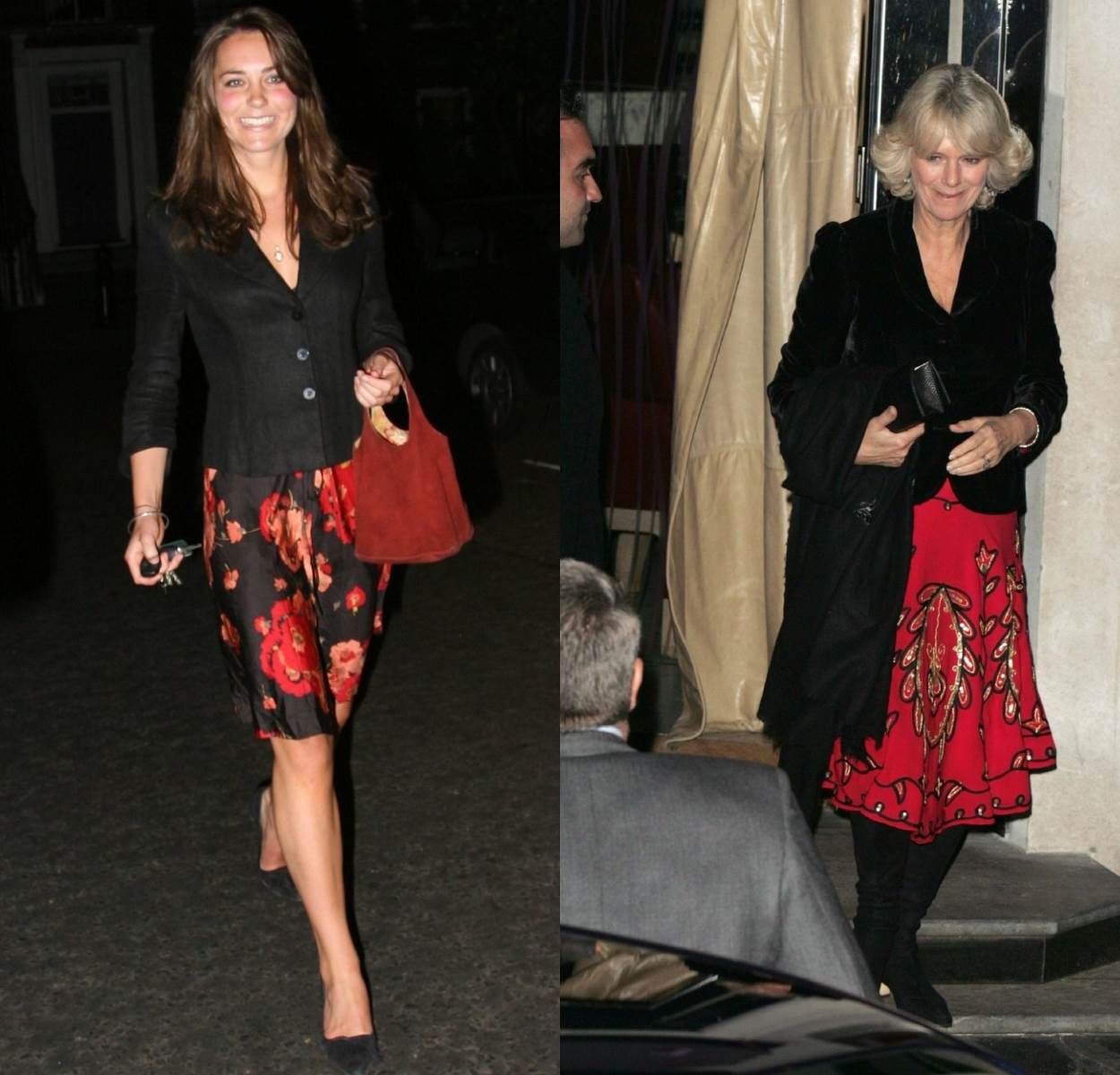 Kate Middleton i Camilla Parker Bowles nose slične modne kombinacije