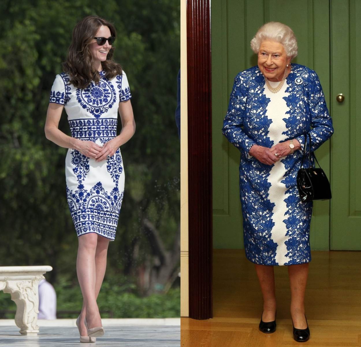 Kate Middleton i kraljica Elizabeta odlučile su se za slična modna izdanja