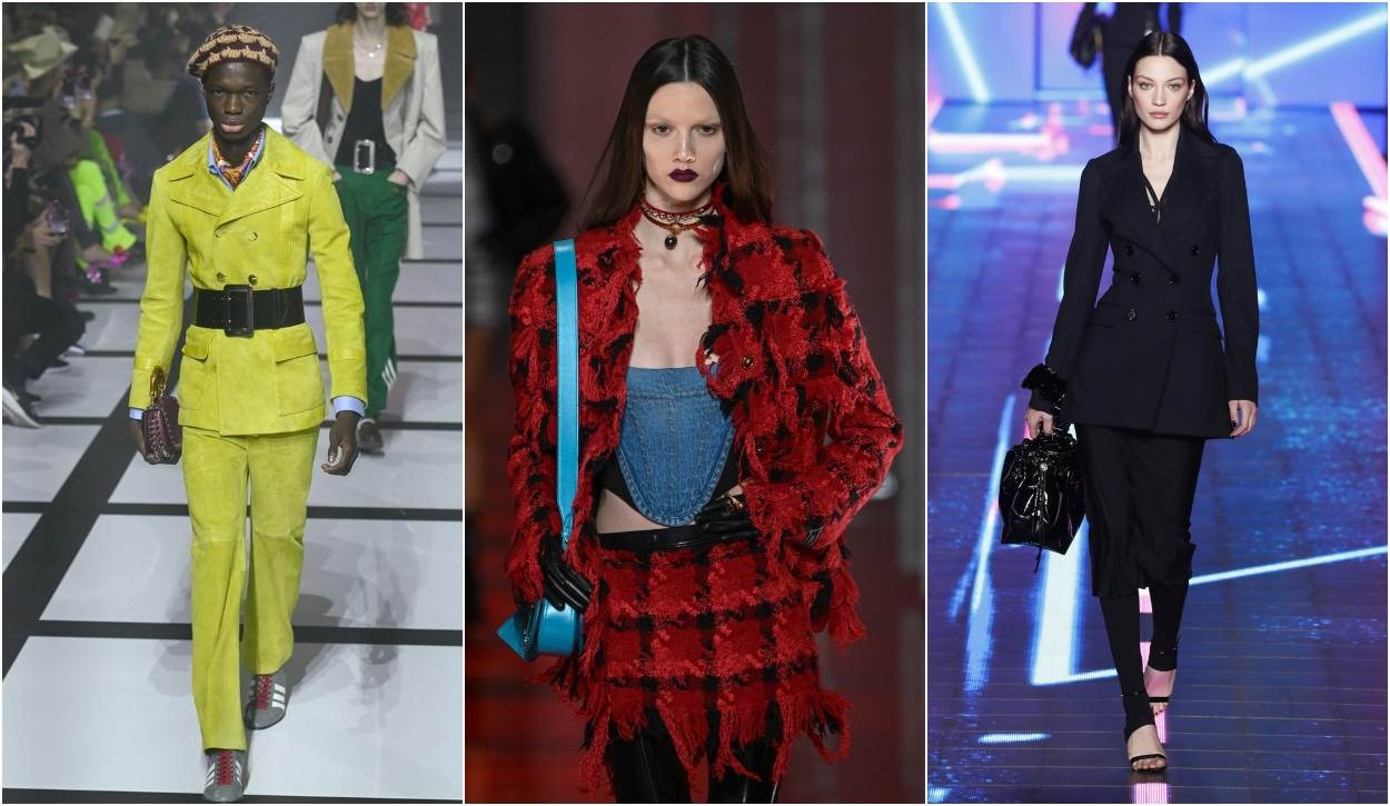 Gucci, Versace i Dolce&Gabbana stavili su naglasak na odijela