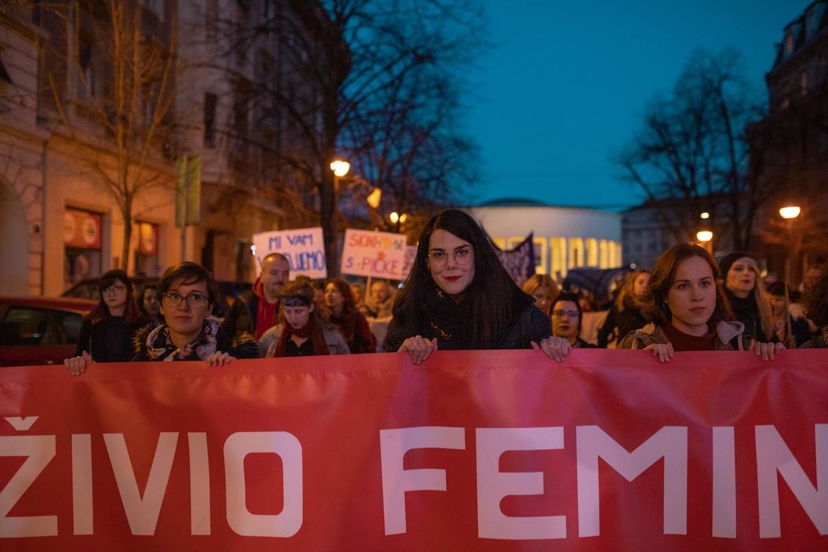Noćni marš u Zagrebu održava se svake godine na Dan žena