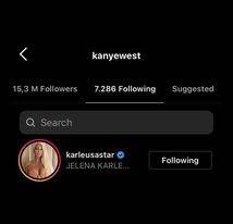 Kanye West zapratio je Jelenu Karleušu na Instagramu