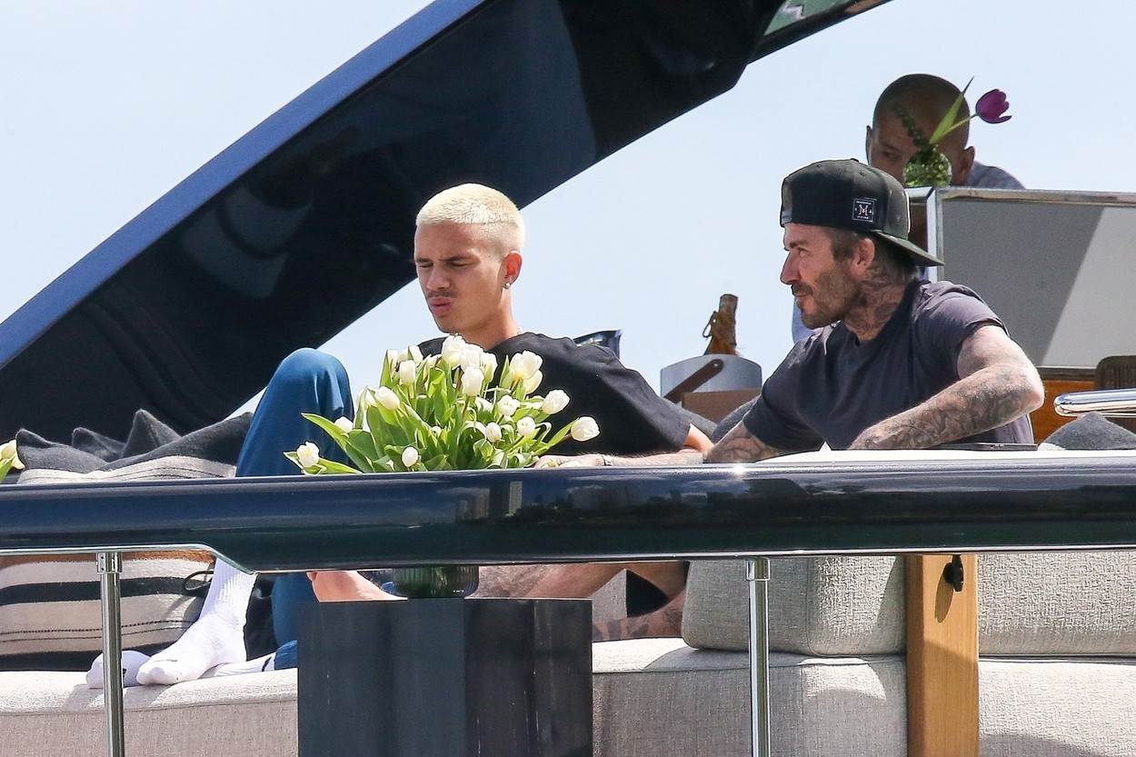 Romeo i David Beckham uživali su na jahti