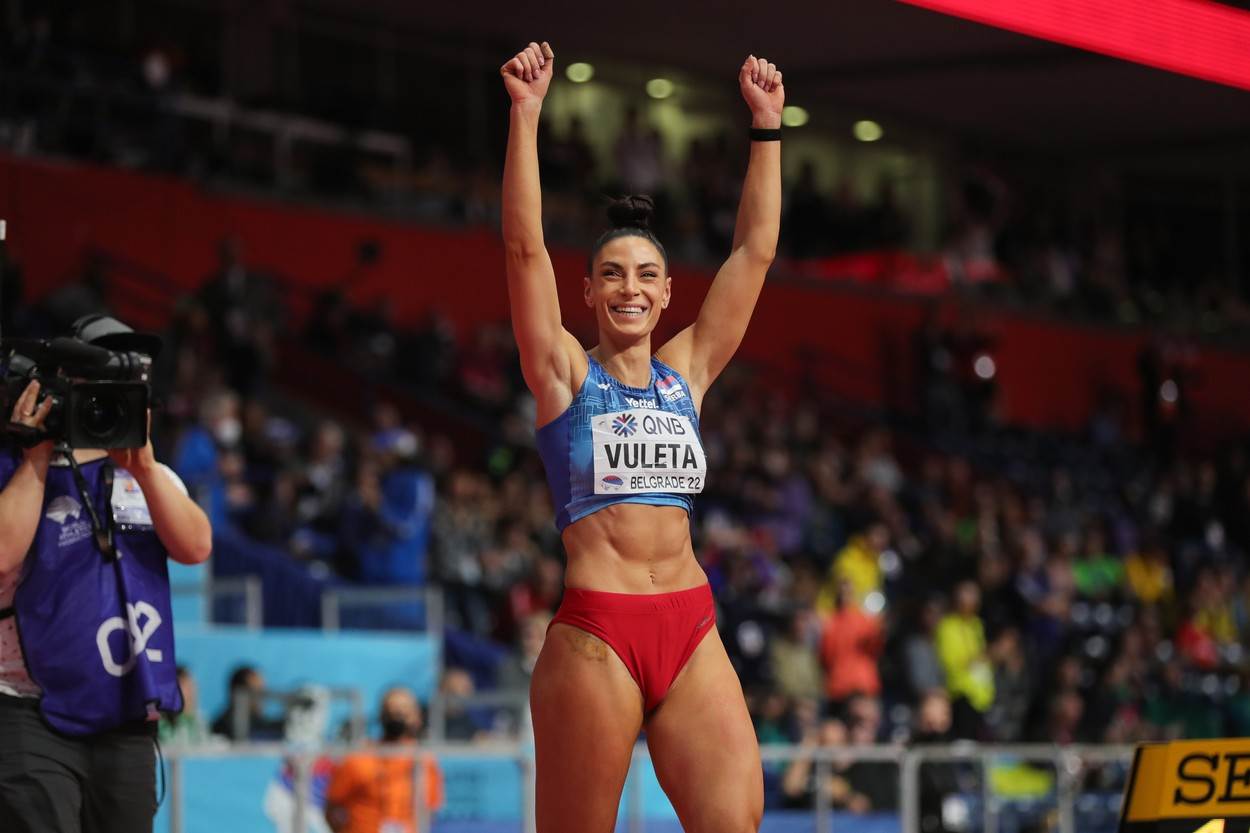 Ivana Vuleta Španović je dvostruka prvakinja u skoku u dalj