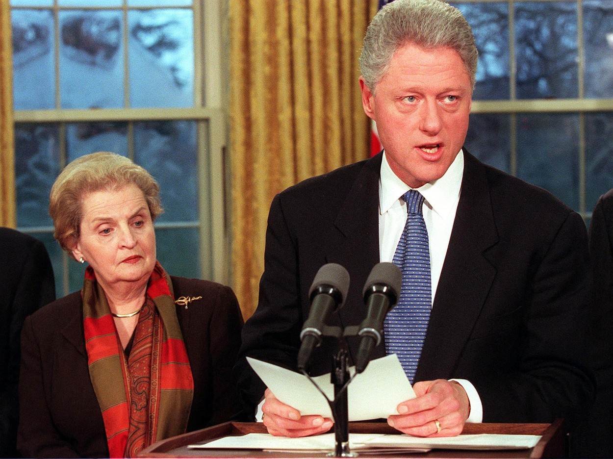 Madeleine Albright bila je ključna osoba u administraciji Billa Clintona