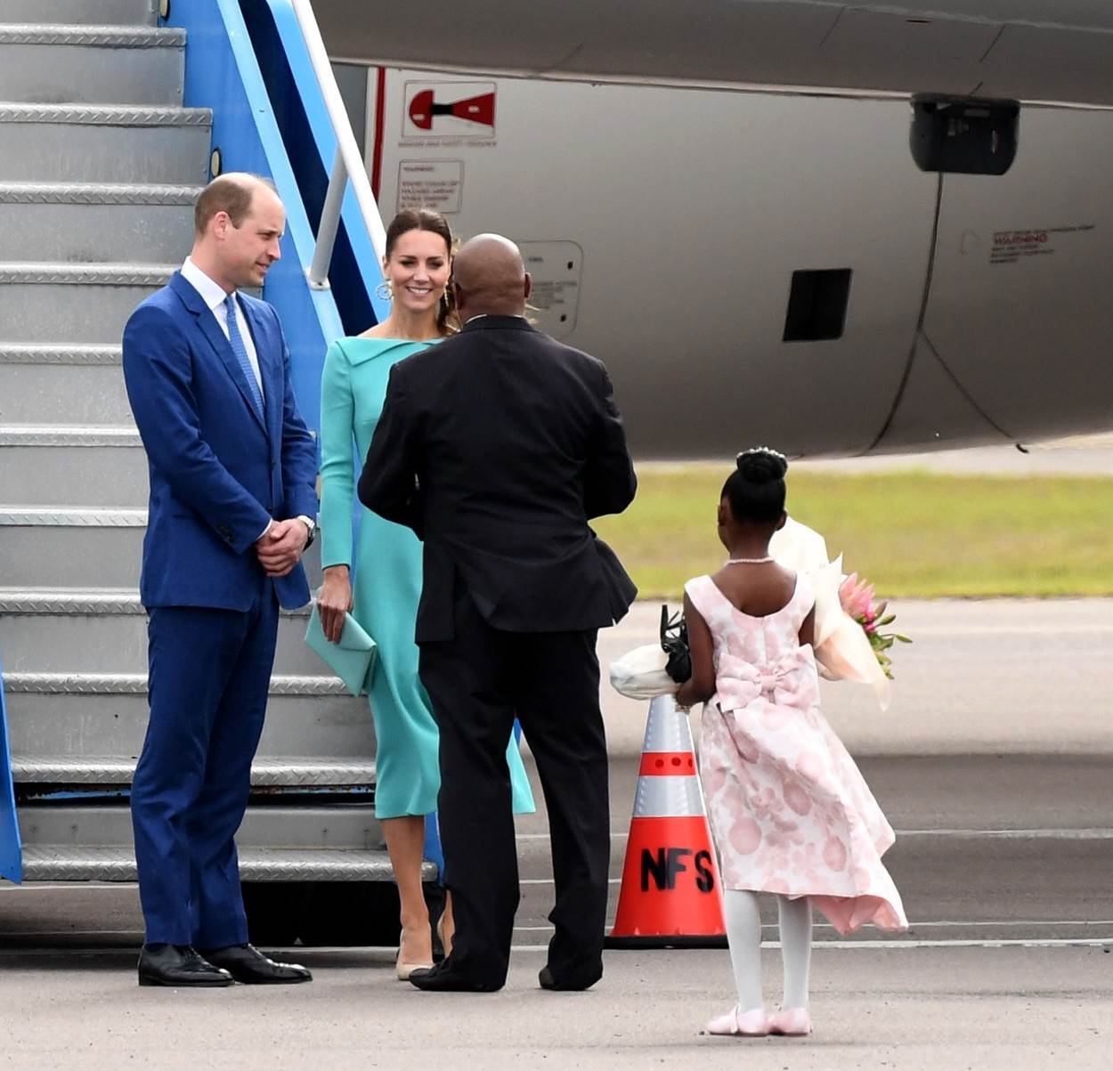 Kate Middleton i princa Williama dočekala je 6-godišnja Aniah Moss