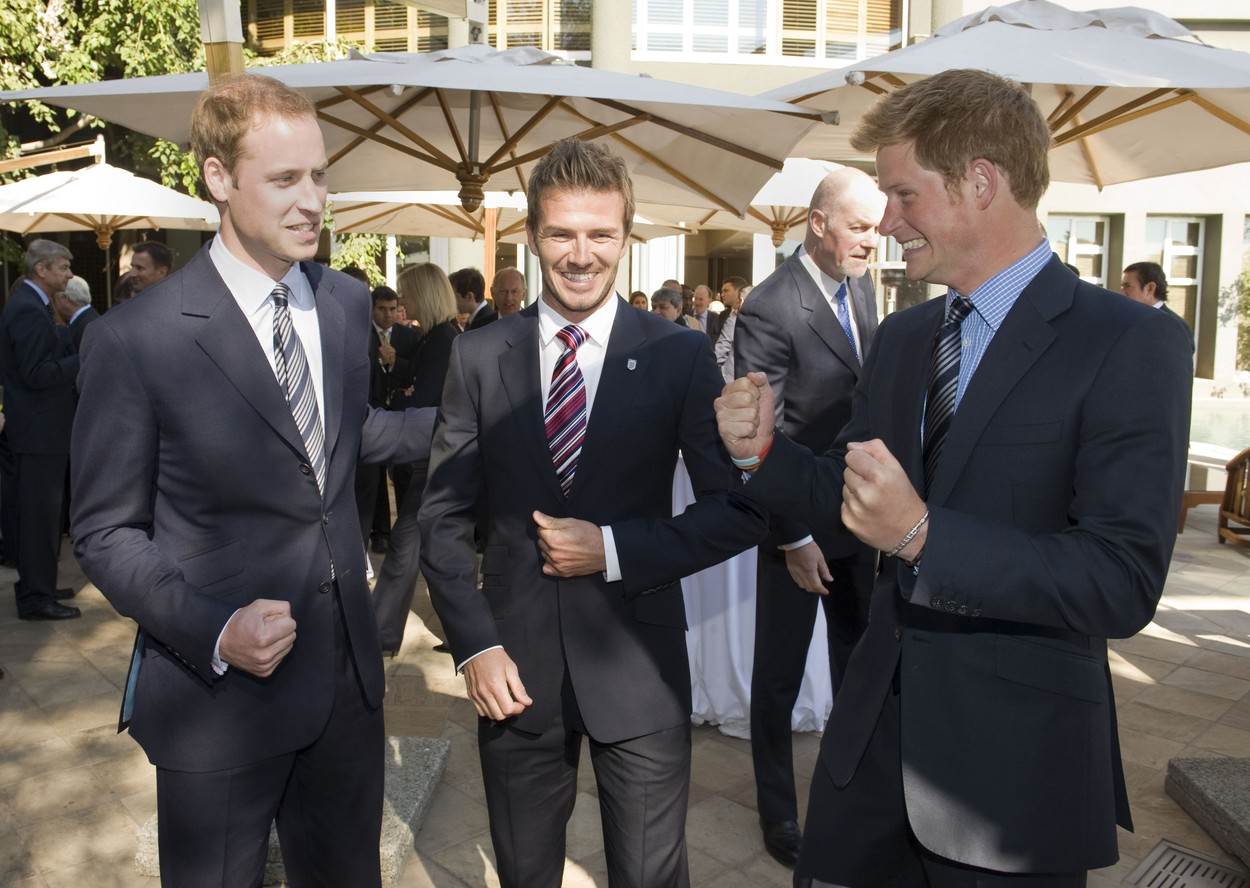 David Beckham je dugo godina u dobrim odnosima s prinčevima Harryjem i Williamom