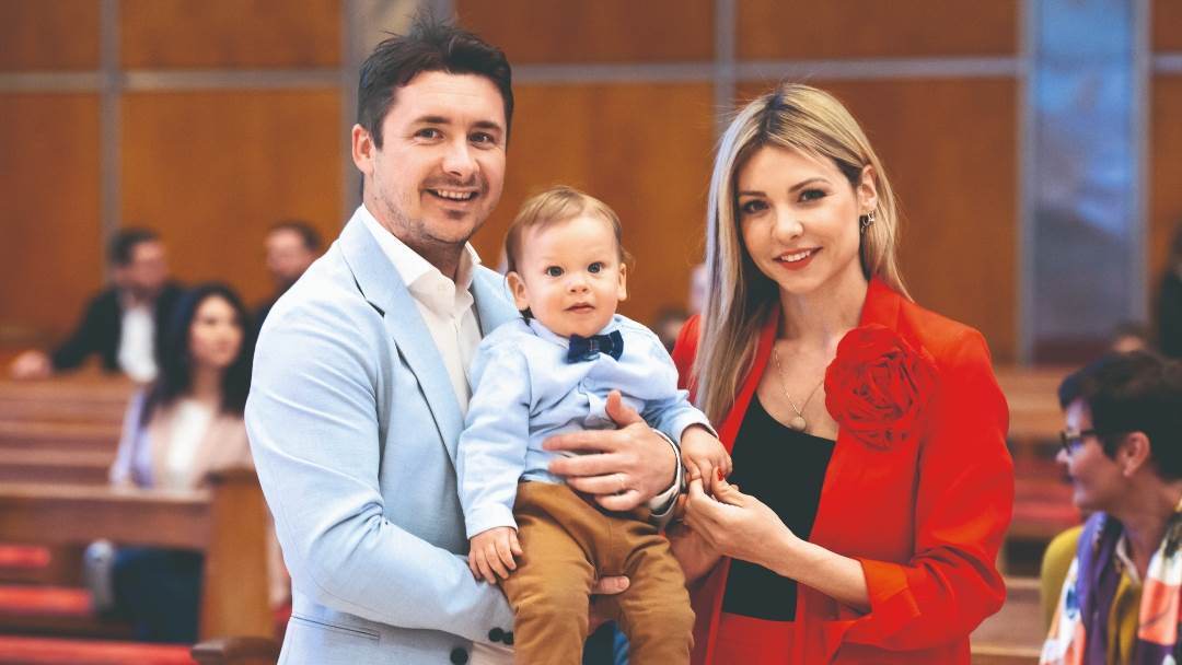 Anja Alavanja Viljevac i suprug Vedran Viljevac krstili su sina Dana u travnju