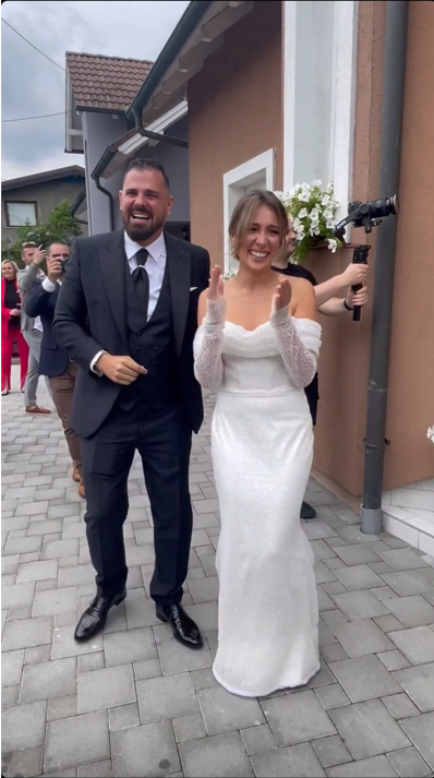 Andrea Trgovčević Iličić promijenila je dvije vjenčanice na vjenčanju