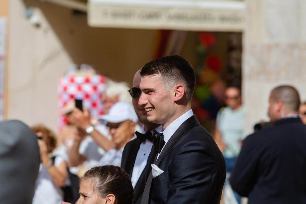 Dominik Livaković na vjenčanju s Helenom Matić