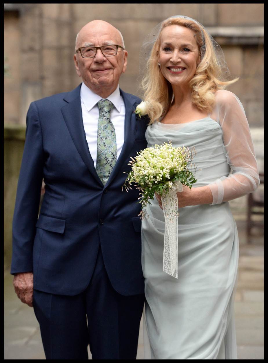 Rupert Murdoch i Jerry Hall imali su skromno vjenčanje u ožujku 2016.