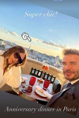 David Beckham i Victoria Beckham slave godišnjicu u Parizu