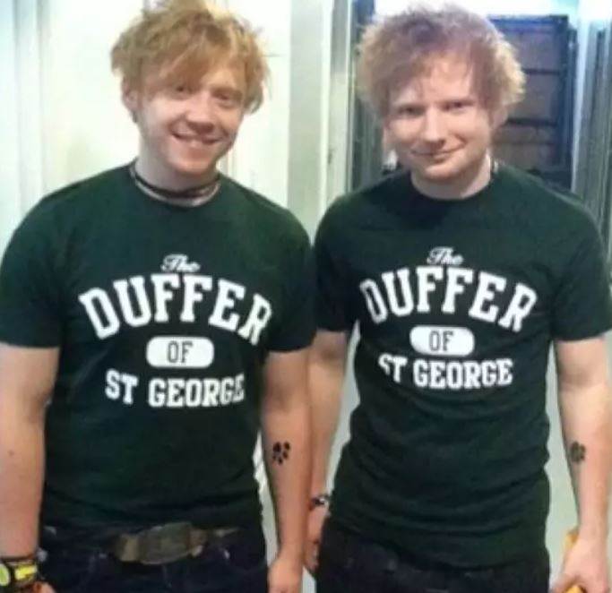 Ed Sheeran i Rupert Grint su dvojnici