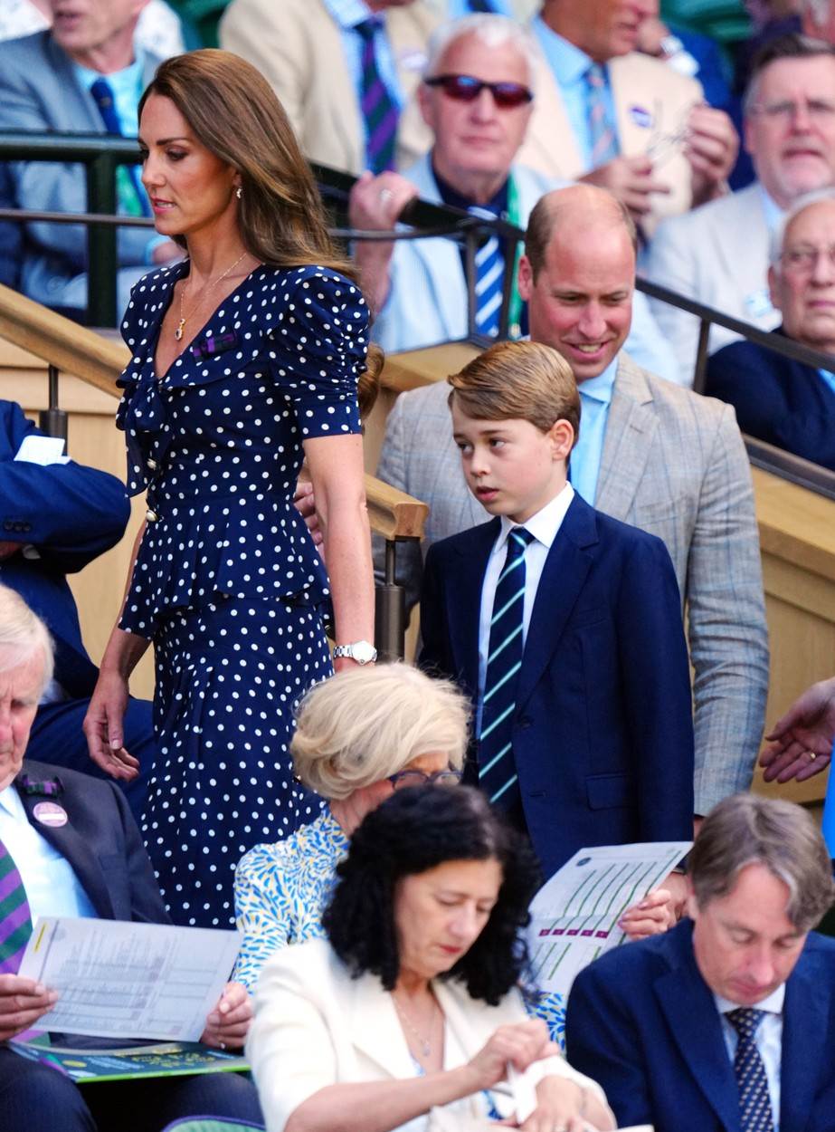 Kate Middleton, princ George i princ William na Wimbledonu