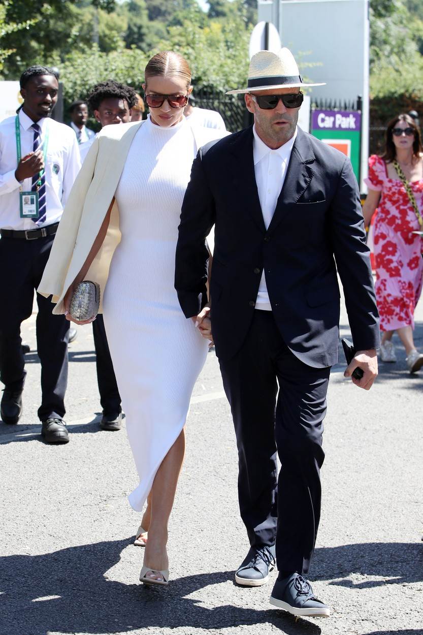 Jason Statham i Rosie Huntington-Whitley na Wimbledonu
