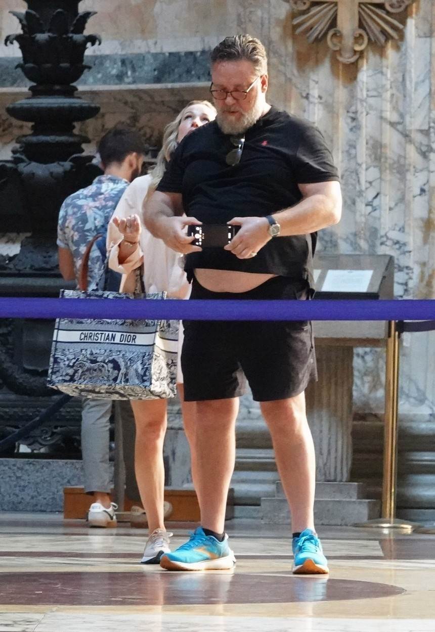 Russell Crowe i Britney Theriot u Rimu