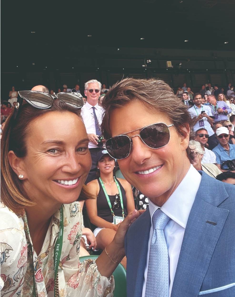 Iva Majoli i Tom Cruise na Wimbledonu