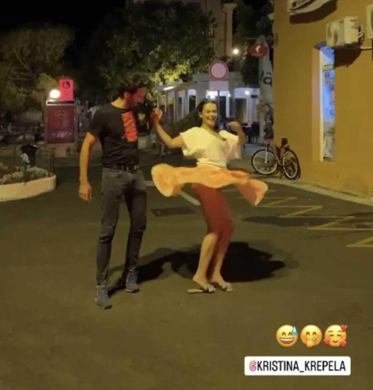 Marin Miletić i Kristina Krepela plešu na cesti