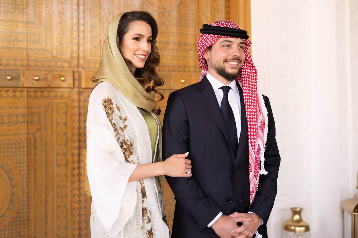 Rajwa al Saif s princem Husseinom