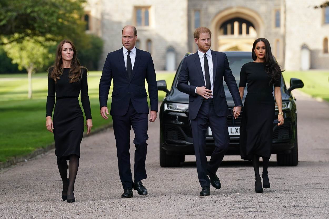 Princ Harry, princ William, Meghan Markle, Kate Middleton