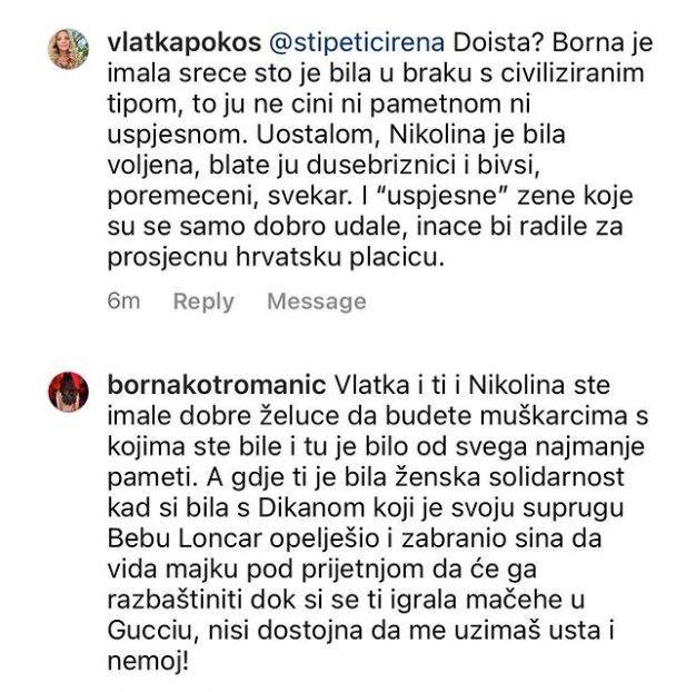 Svađa Borne Kotromanić i Vlatke Pokos
