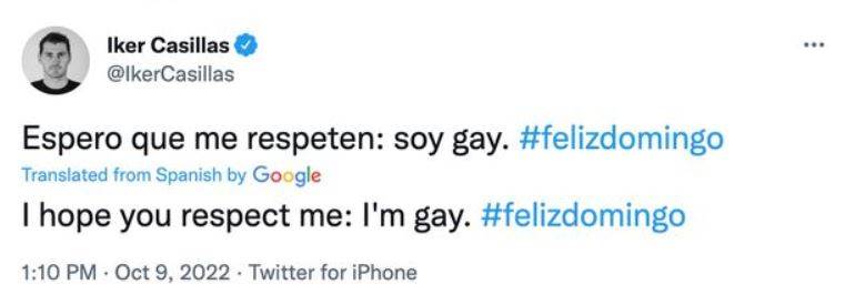 Iker Casillas objavio da je gay