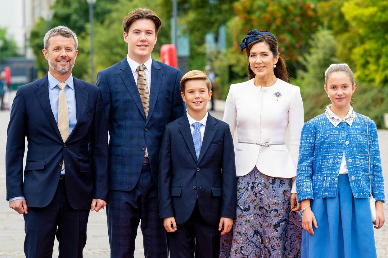 Princ Christian od Danske s ostatkom obitelji
