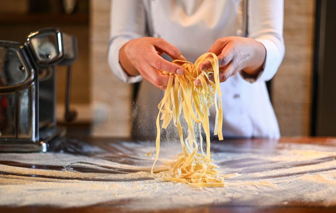 priprema domaće tjestenine, restoran San Rocco