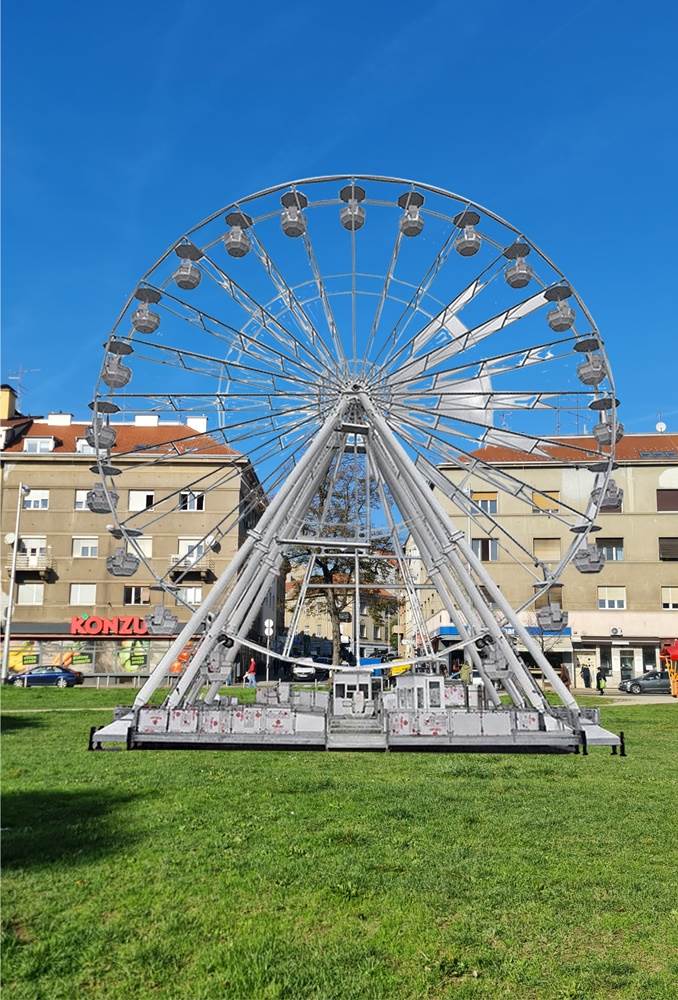 Panoramski kotač za Advent u Zagrebu