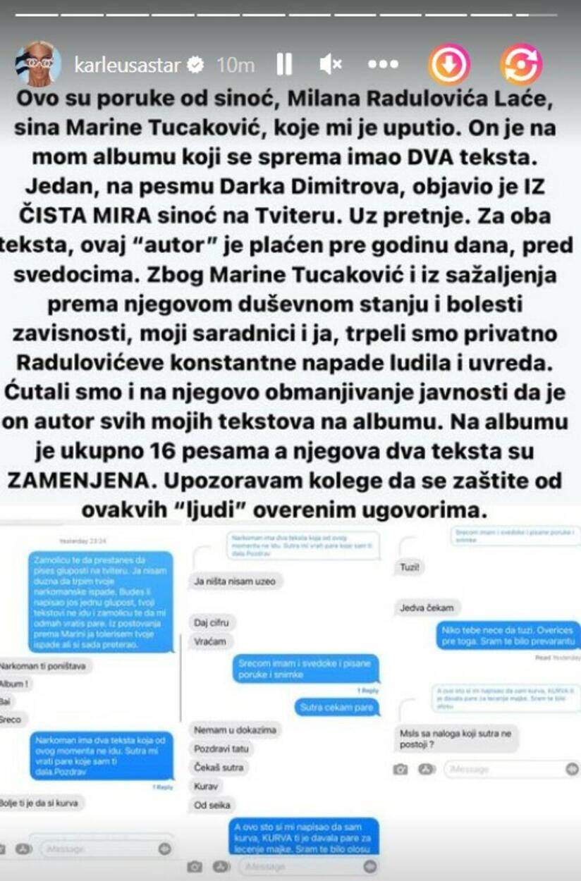 Svađa Jelene Karleuše i Milana Radulovića Laće