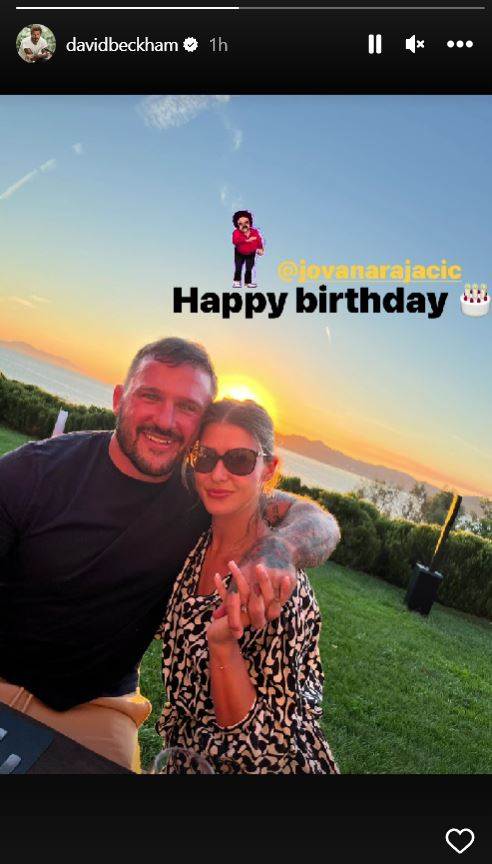 David Beckham čestitao rođendan Jovani Rajačić, suradnici svoje supruge Victorije