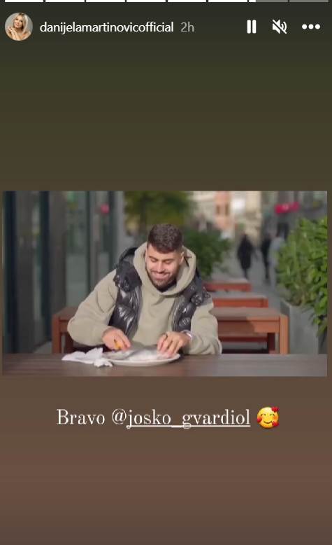 Joško Gvardiol pjeva pjesmu Danijele Martinović