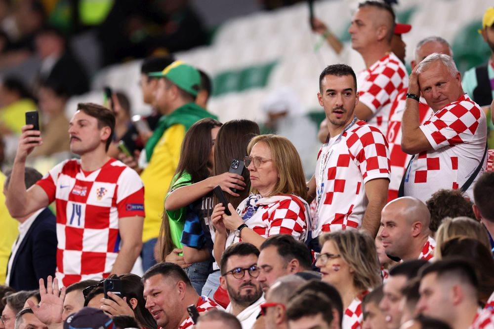 Radojka Modrić i Stipe Modrić na utakmici Hrvatska-Brazil