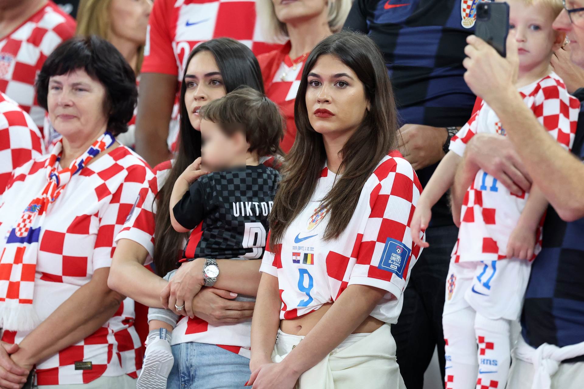 Obitelj Andreja Kramarića na utakmici protiv Argentine