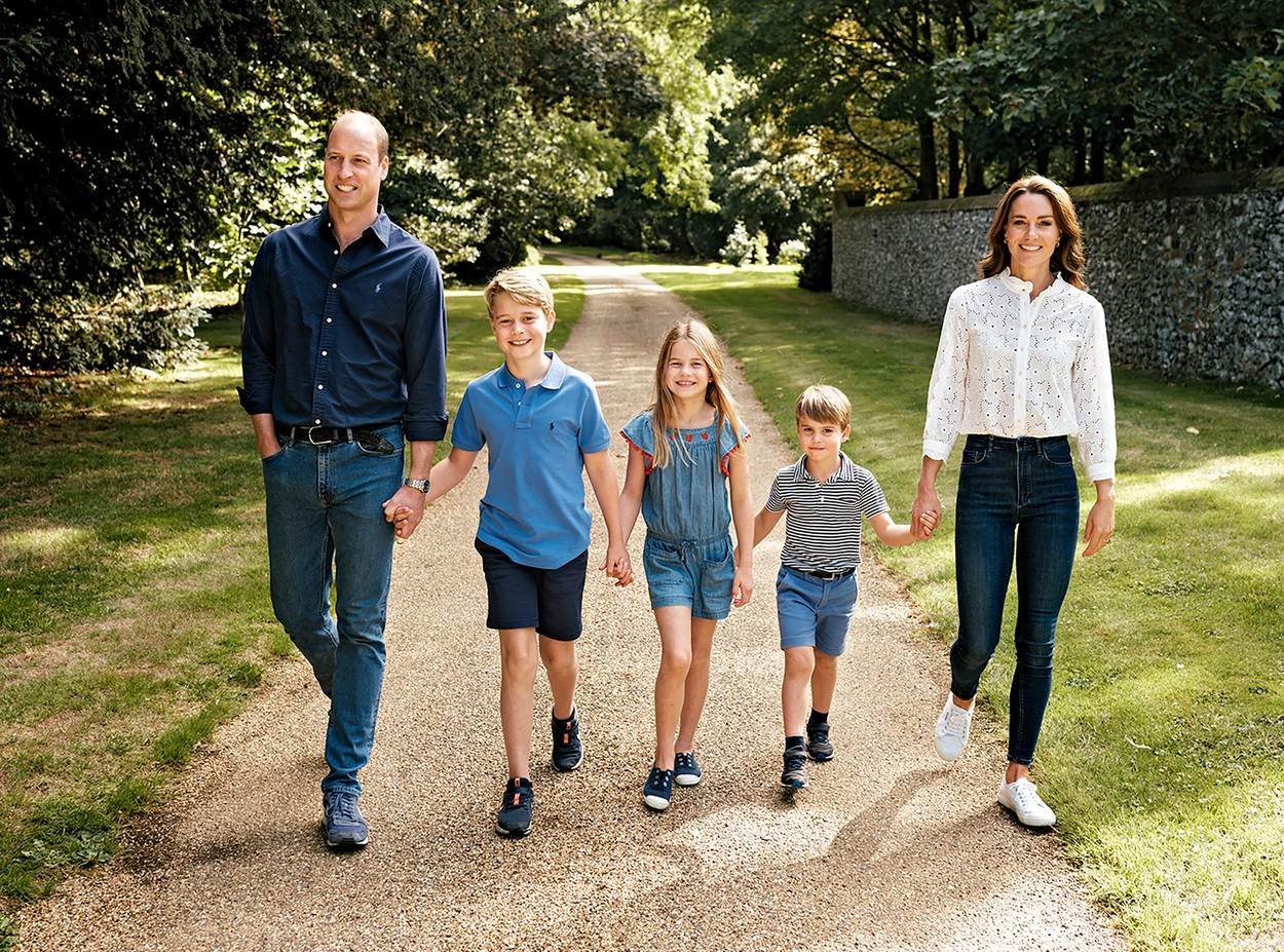 Božićna fotografija Kate Middleton i princa Williama