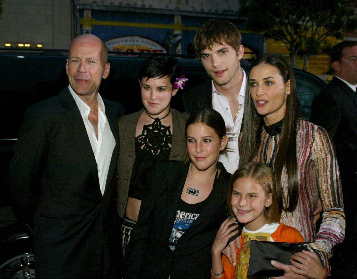 Ashton Kutcher, Demi Moore i Bruce Willis su se družili