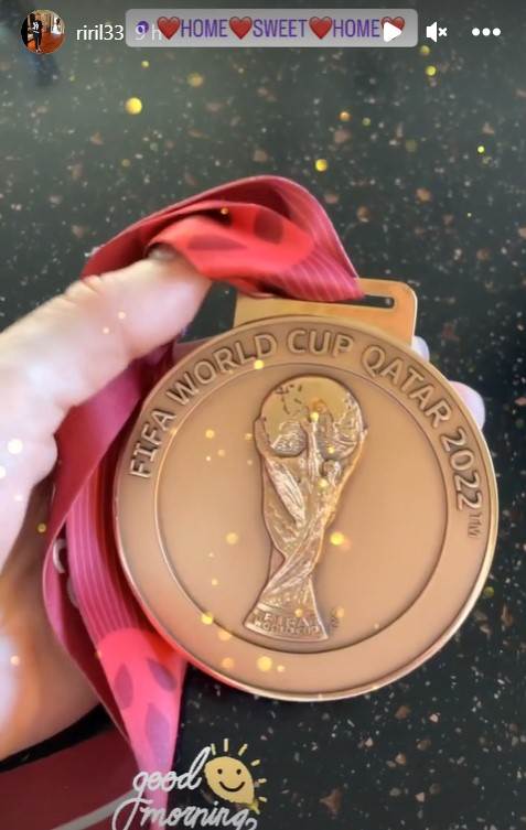 Iris Livaja pokazala medalju sa Svjetskog nogometnog prvenstva u Katru